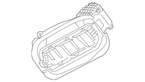 Корпус лючка бензобака Volvo XC40 19-26