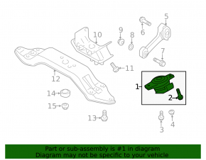 Подушка двигателя левая Subaru Forester 19-21 SK