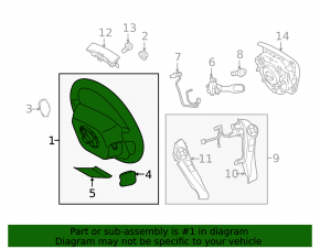 Руль голый Toyota Prius V 12-17 кожа