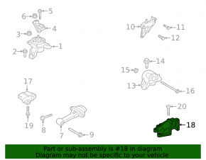 Suport motor stânga pentru Hyundai Santa FE 21-23 AWD 2.5