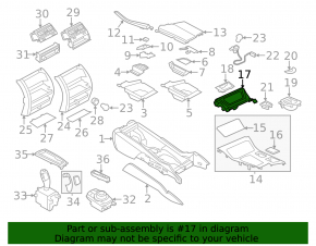 Пепельница консоли передняя BMW 5 F10 11-16