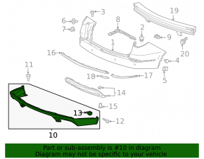 Bordura barei spate pentru Acura MDX 22-24 Type S