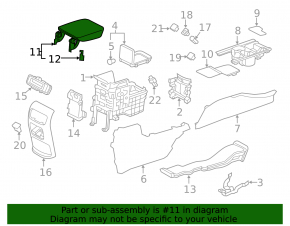 Подлокотник Honda CRV 17-22 кожа черный