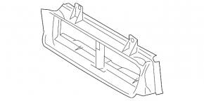 Воздуховод радиатора нижний Ford Focus mk3 11-14 2.0