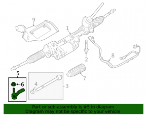 Cap de bară de direcție stânga Land Rover Discovery Sport 17-19