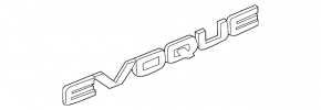Эмблема надпись двери багажника "EVOQUE" Land Rover Range Rover Evoque 12-18