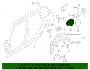 Корпус лючка бензобака Mini Cooper Countryman R60 10-16
