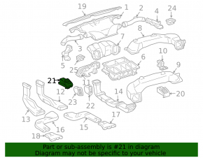 Воздуховод левый Lexus RX300 RX330 RX350 RX400H 04-08 беж