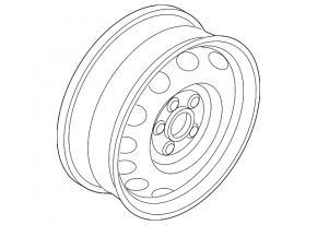 Диск колесный R16 5*112 VW Passat b7 12-15 USA железка