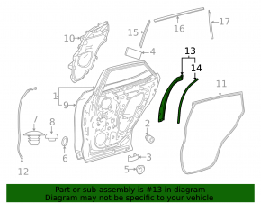Ornamente interioare ușă spate, stânga spate, Lexus RZ 23-26