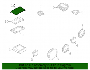 Placă amplificator audio Audi A3 8V 15-20mm