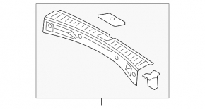 Накладка проема багажника Ford Escape MK3 16-19