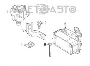 Кронштейн вспомогательного насоса охлаждения BMW X1 F48 16-19 B46