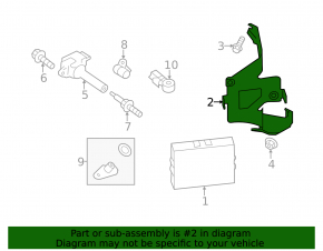 Кронштейн блока ECU компьютера двигателя Subaru Forester 14-16 SJ 2.5