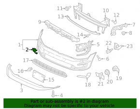 Capac cârlig remorcare bara față VW e-Golf 15-19