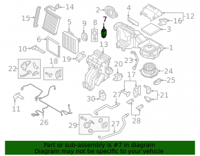Клапан печки кондиционера Audi A3 8V 16-18 e-tron двухзонный климат