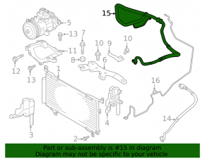 Трубка кондиционера компрессор-печка Subaru Outback 20-23 2.5