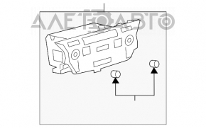 Radio cu casetofon cu control al climei pentru Lexus ES300h ES350 13-18 Mark Levinson