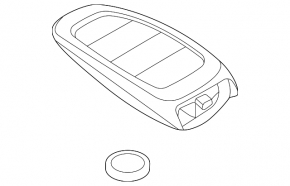 Cheie cu 5 butoane pentru Hyundai Sonata 20-23, fără cheie digitală