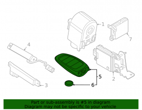 Ключ Hyundai Sonata 20-23 5 кнопок, без Digital Key