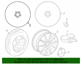 Диск колесный R19 x 8J ET61 Mercedes W167 GLE 350 450 20-26 легкая бордюрка