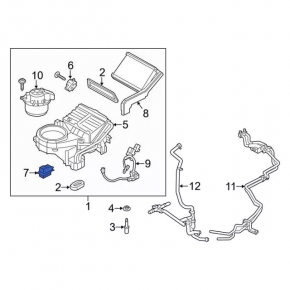 Резистор Ford Focus mk3 11-18 тип 1