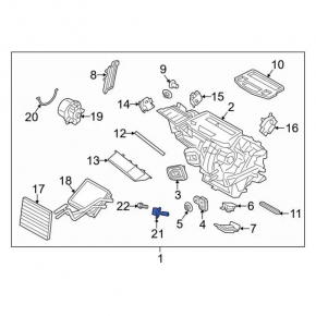 Резистор Ford Focus mk3 11-18 тип 1