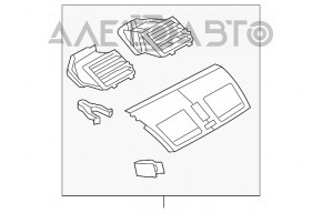 Воздуховод центральный Mazda3 MPS 09-12