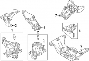 Кронштейн правой подушки двигателя Mazda CX-90 24-26 PHEV