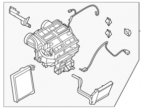 Корпус печки голый Nissan Sentra 20-23