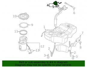Крышка заливной горловины бензобака VW Passat b7 12-15 USA diesel