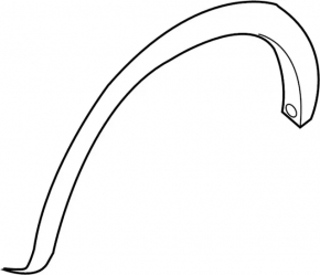 Ornamente aripă dreapta față pentru Infiniti QX56 QX80 11-20