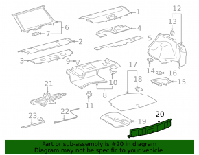 Накладка проема багажника Lexus IS250 IS350 06-13