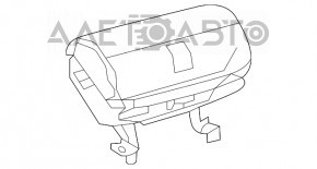 Подушка безопасности airbag пассажирская в торпеде Toyota Highlander 20-26