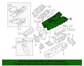 Накладка центральной консоли верхняя Kia EV6 22-26 черная