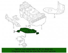 Опора инвертора Audi Q5 8R 13-16 hybrid