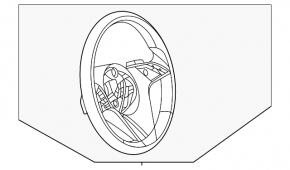 Руль голый Mercedes W213 E 350/450 21-23 кожа черная с подогревом