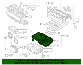 Полуподдон масляный VW Jetta 19-21 1.4T