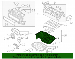 Полуподдон масляный VW Jetta 19-21 1.4T