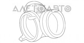 Воздуховод задний Mercedes W211 E550