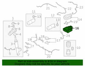 Carcasă compresor suspensie pneumatică Volvo XC90 16-26