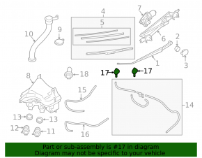 Форсунка омывателя лобового стекла Subaru Outback 15-19
