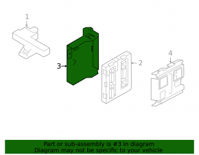 Кронштейн Body Comfort Control Module Audi A4 B8 08-16