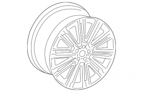 Диск колесный R19x8.5J Audi A4 B9 17-20 бордюрка