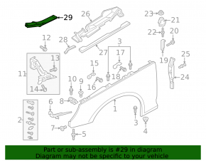 Накладка фары левая Audi A4 B9 17-25
