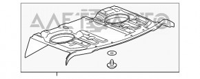 Обшивка задней полки Cadillac CTS 14-19 черн