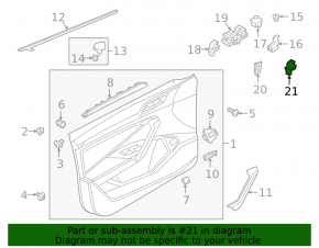 Кнопка открывания крышки багажника VW Jetta 19-26 салонная