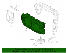 Воздуховод радиатора верхний BMW X5 G05 19-23 M