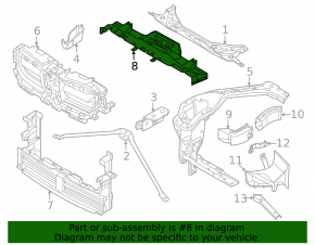 Дефлектор радиатора верхний BMW X1 U11 24-26 B48