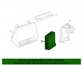 Blocul de radio prin satelit Chevrolet Volt 16-